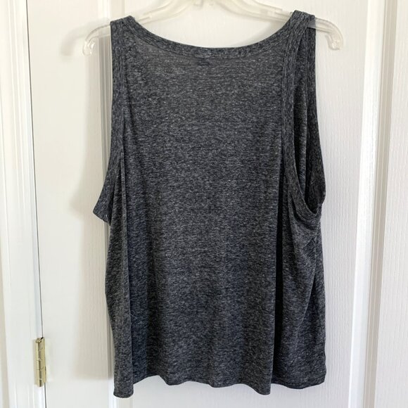 Old Navy EveryWear Linen Blend Tank Top Scoop Neck Sleeveless Gray Size XXL - Picture 5 of 5